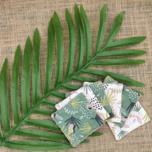 lingettes demaquillantes jungle lot 10 cote decoratif