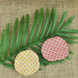 lot 6 de 2 charlottes taille S collection jungle - vue motifs extérieurs